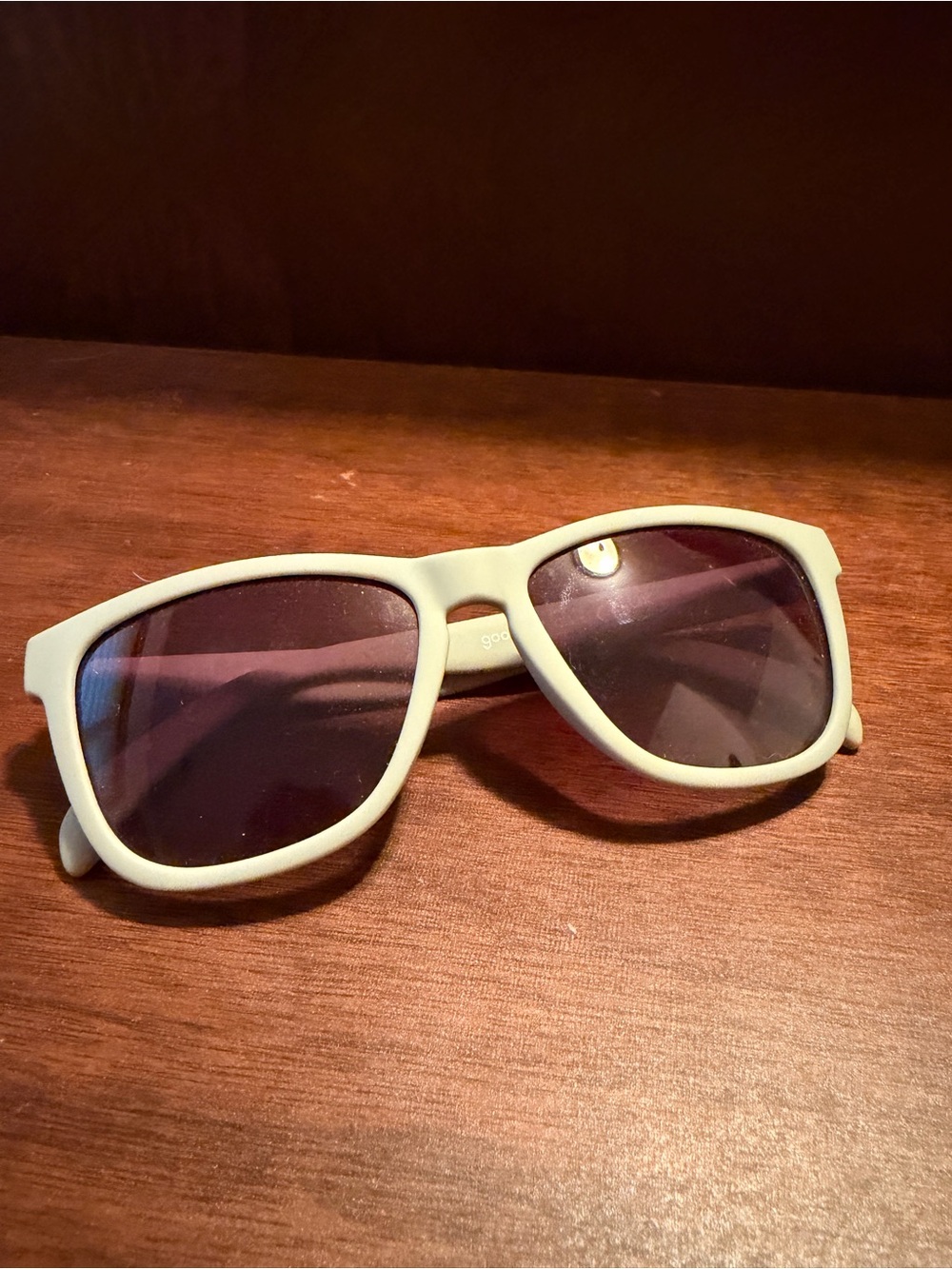 Light green Goodr sunglasses